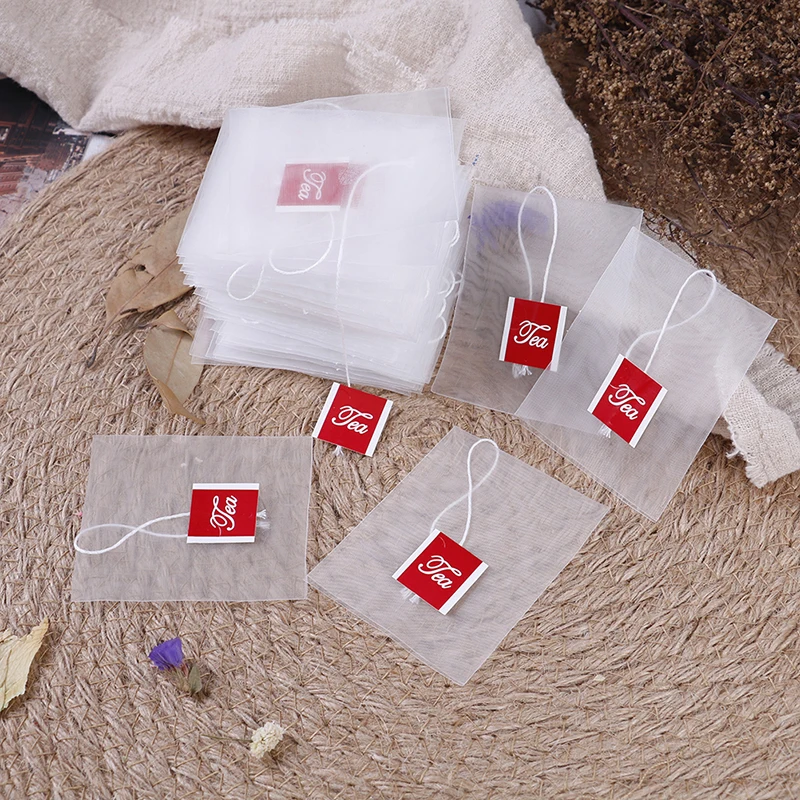 Tea Bag Infuser With String Heal Seal 7 x 6cm Sachet Filter Paper 100Pcs disposable tea bags disposable tea filter bags