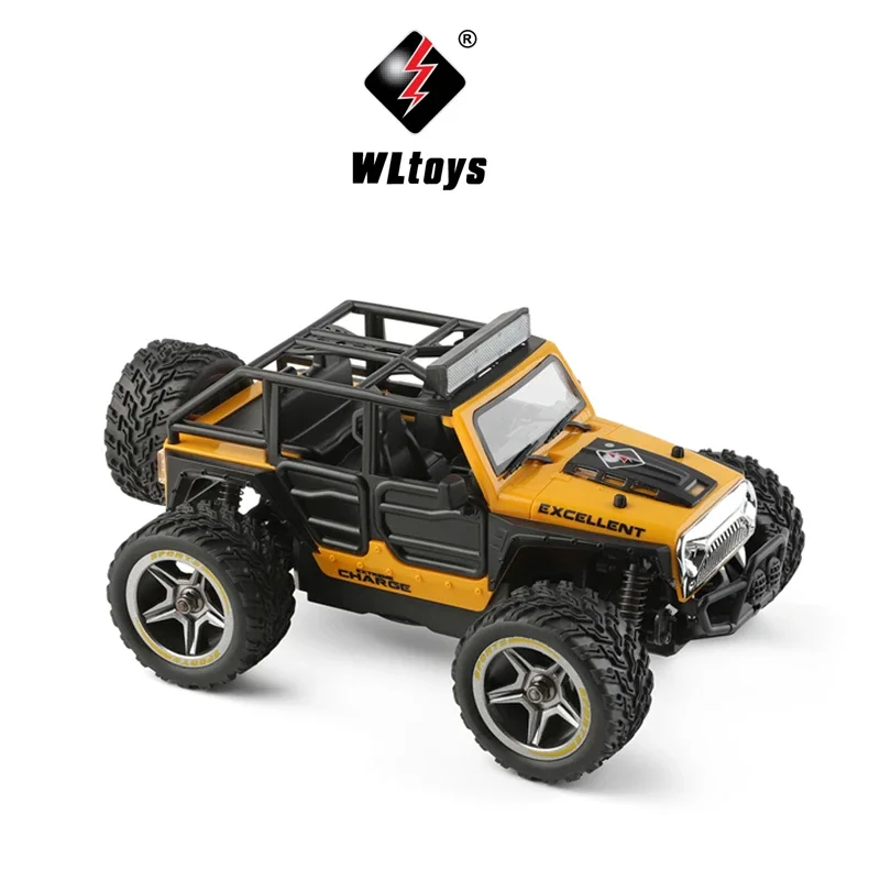Wltoys 22201 1:22 2.4G 미니 RC카, 2WD 오프로드 차량 모델, 조명 포함, 원격 제어 기계식 트럭, 어린이용 장난감