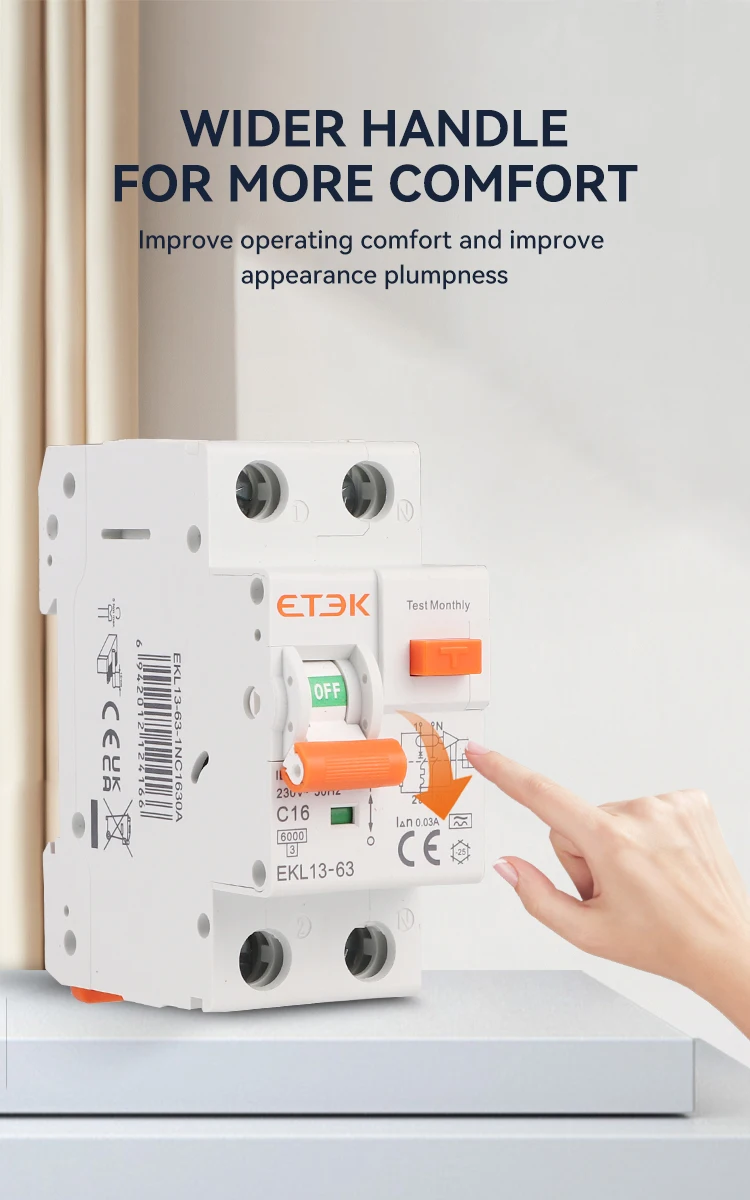 ETEK-interruptor residual com proteção atual sobre o