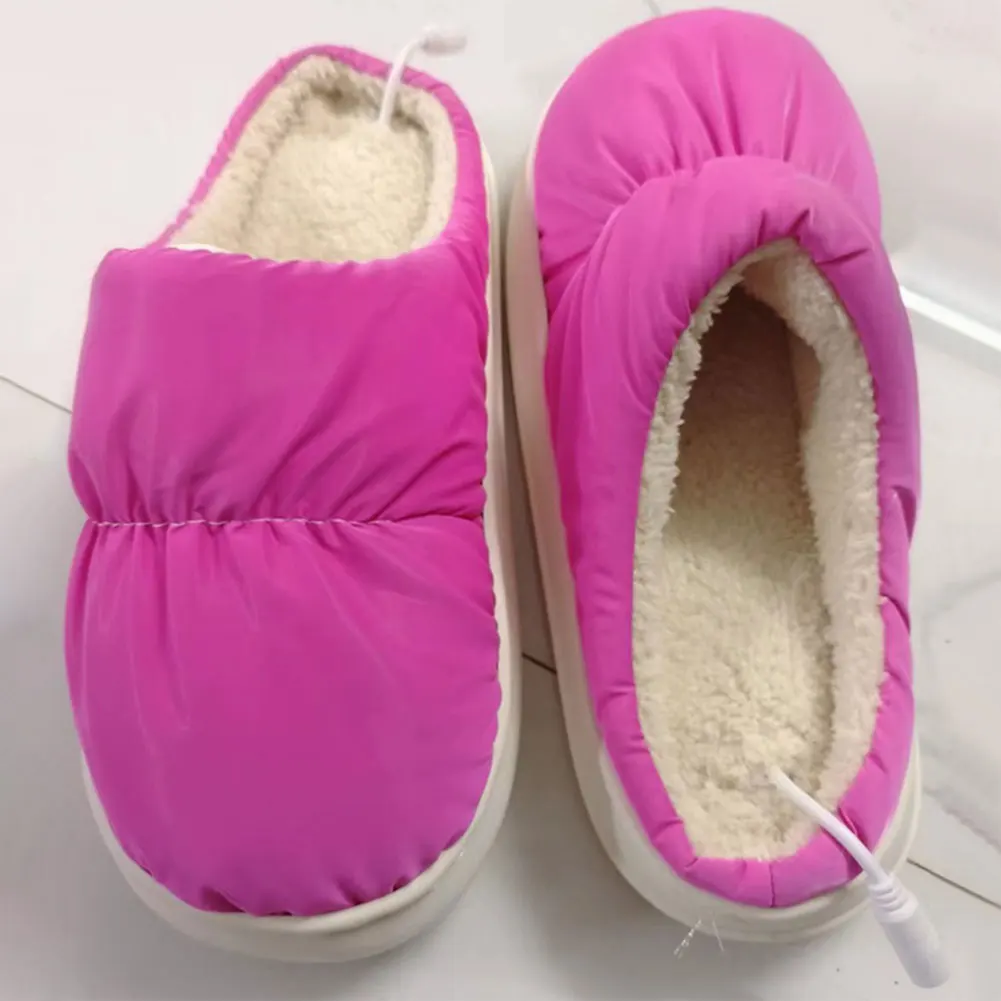 Heated Slippers Electric Heating Slippers USB Foot Warmer Boots Heated Slipper Boot For Men And Women Winter Christmas Gifts 5
