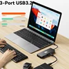 Tebe 11 in 1 MST USB-C Hub Type-c to HDMI-adapter DP VGA Gigabit Ethernet 10Gbps USB 3.2 3.5mm Aux Docking Station Hub Splitter 5
