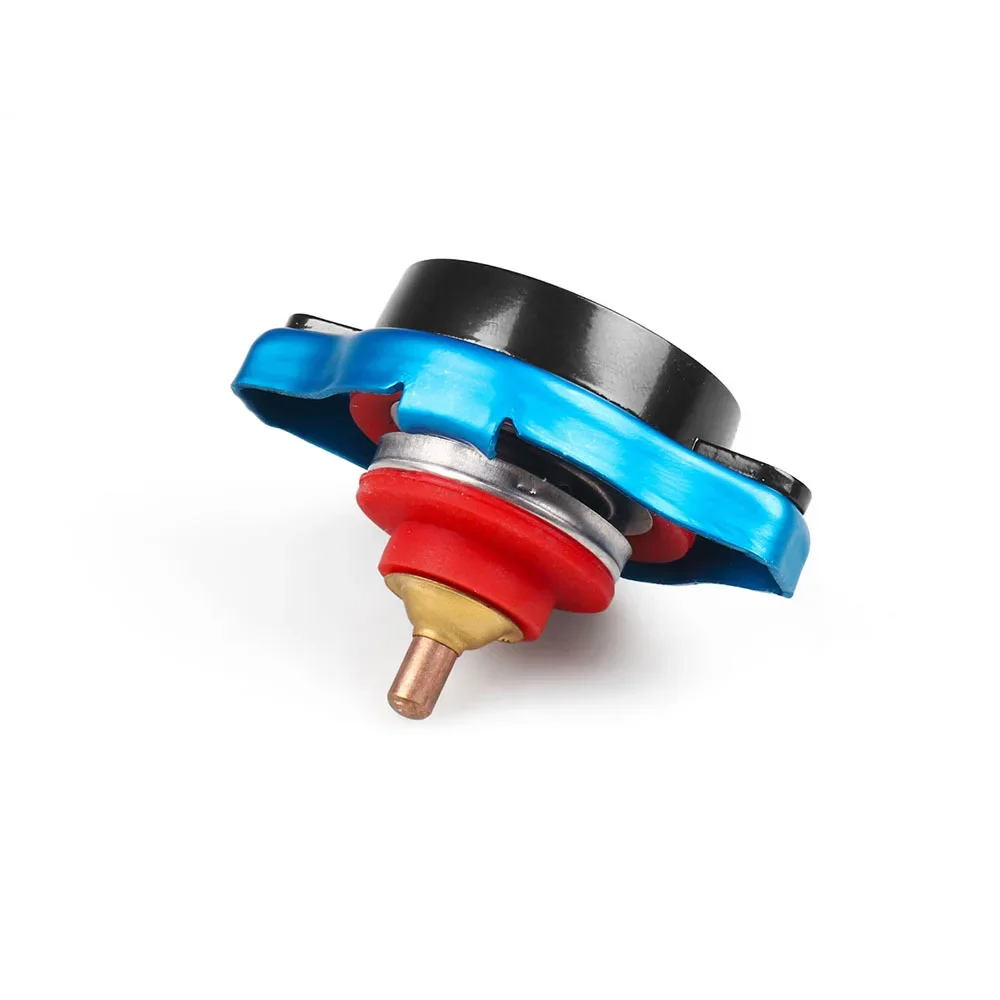 Tappo Radiatore Universale Con Termometro Per Auto D'Epoca - Coperchio Serbatoio In Alluminio E ABS - 2