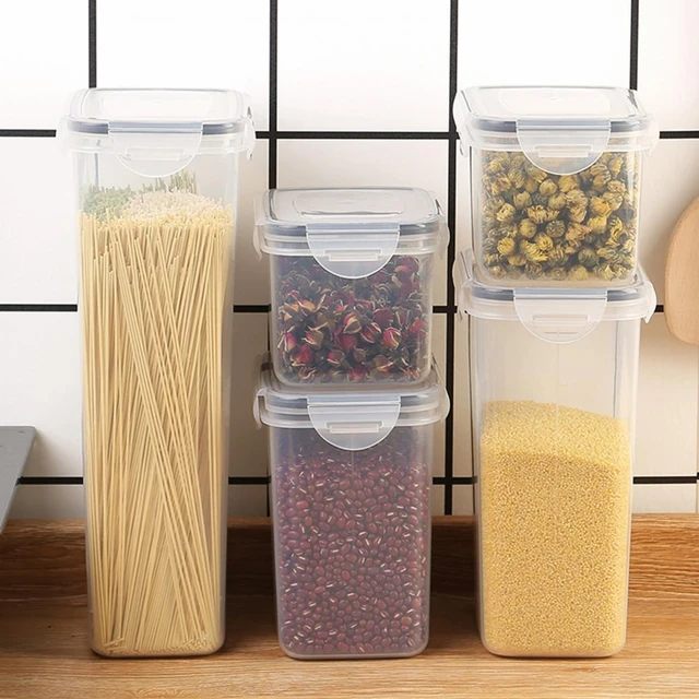 Extra Large Food Storage Containers with Lids Airtight for Flour, Sugar, Rice, Baking Supply Kitchen Pantry Bulk Food Organization, 1.6L