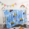 Spring Summer Newborn Blanket Children Lunch Break Single Layer Baby Blanket Kindergarten Blanket Office Cover Blanket Flannel 1
