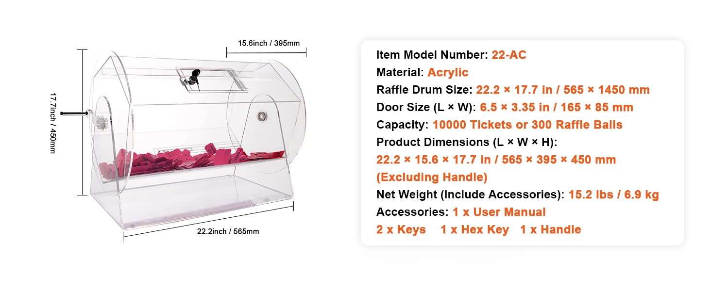 plastic 22 inch drum