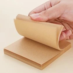 Kawaii Design Khaki Sticky Note Pad with 80 Sheets (1PC)