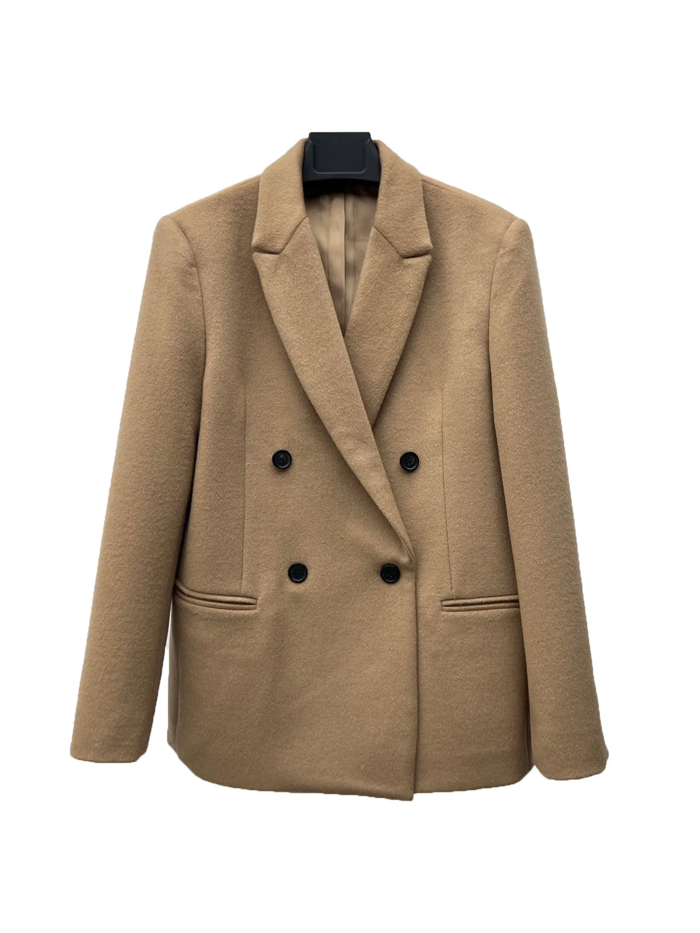 

Wool suit jacket wool fabric shoulder pad design casual fashion 2024 fall new 1012