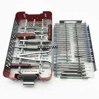 Kit d'instruments orthopédiques en acier inoxydable, extracteur de vis cassées, retrait de vis cassé, 56 pièces/ensemble 2