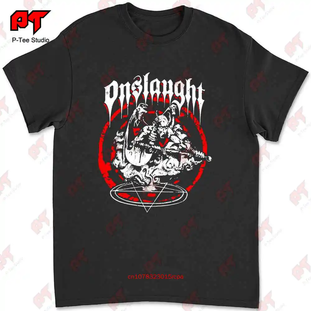 

Металлическая футболка с логотипом Hell Band Onslaught Power B0WL