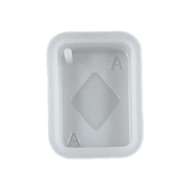 Playing Cards Epoxy Resin Silicone Mold with Hole Poker Mould DIY Earring Pendants Key Chain Crafts Ornaments Casting Tools