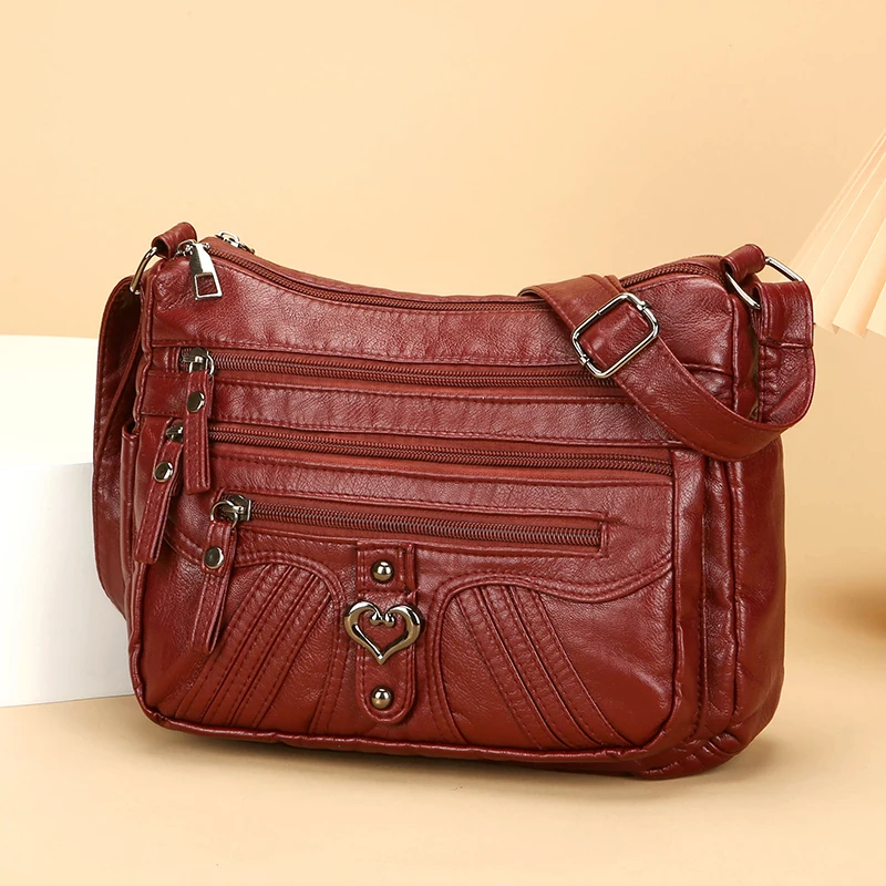 Women's crossbody bag - adjustable shoulder strap, zipper closure, ideal for casual travel and daily use, shoulder bag