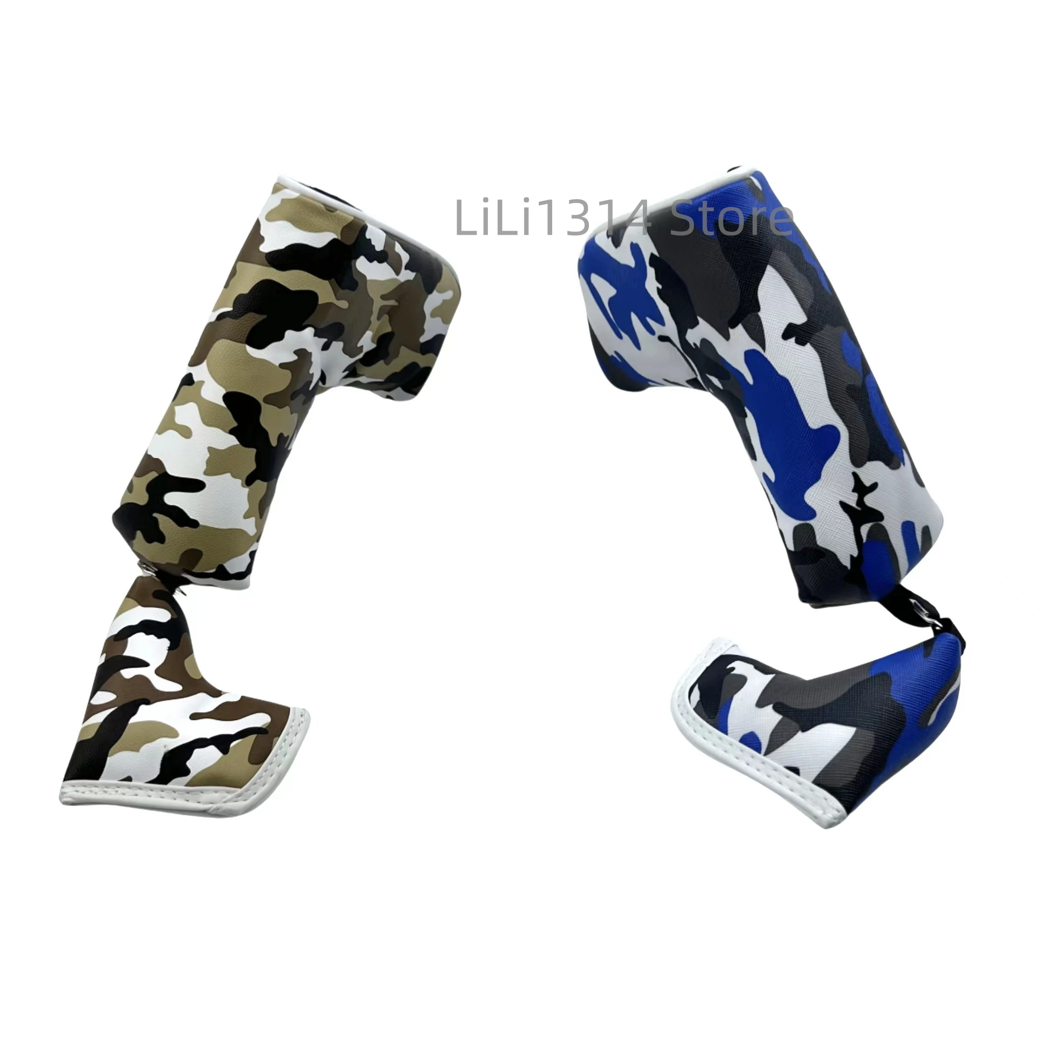 

1pc Golf Putter Cover PU Leather camouflage Pattern Golf Club Cover Blade Putter Cover Protector with Magnet Closure