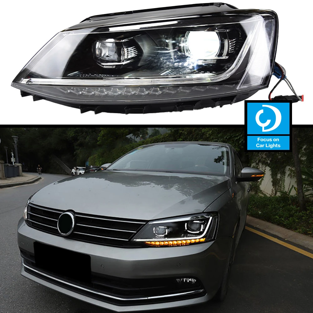 Car Front Headlight For For VW Jetta MK6 LED HeadLamp Styling Dynamic