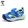 EXDINO Dinosaur LED Flashing Summer Sandals 6Y Boys Children Cut-Outs Closed Toe Fashion Little Kids Beach Shoes Anti-Slip 1