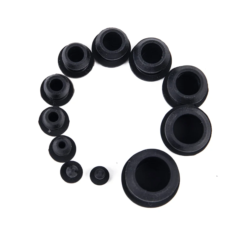 Silicone Rubber Snap-on Hole Plug 2.5-14mm Blanking End Caps Seal Stopper 10pcs