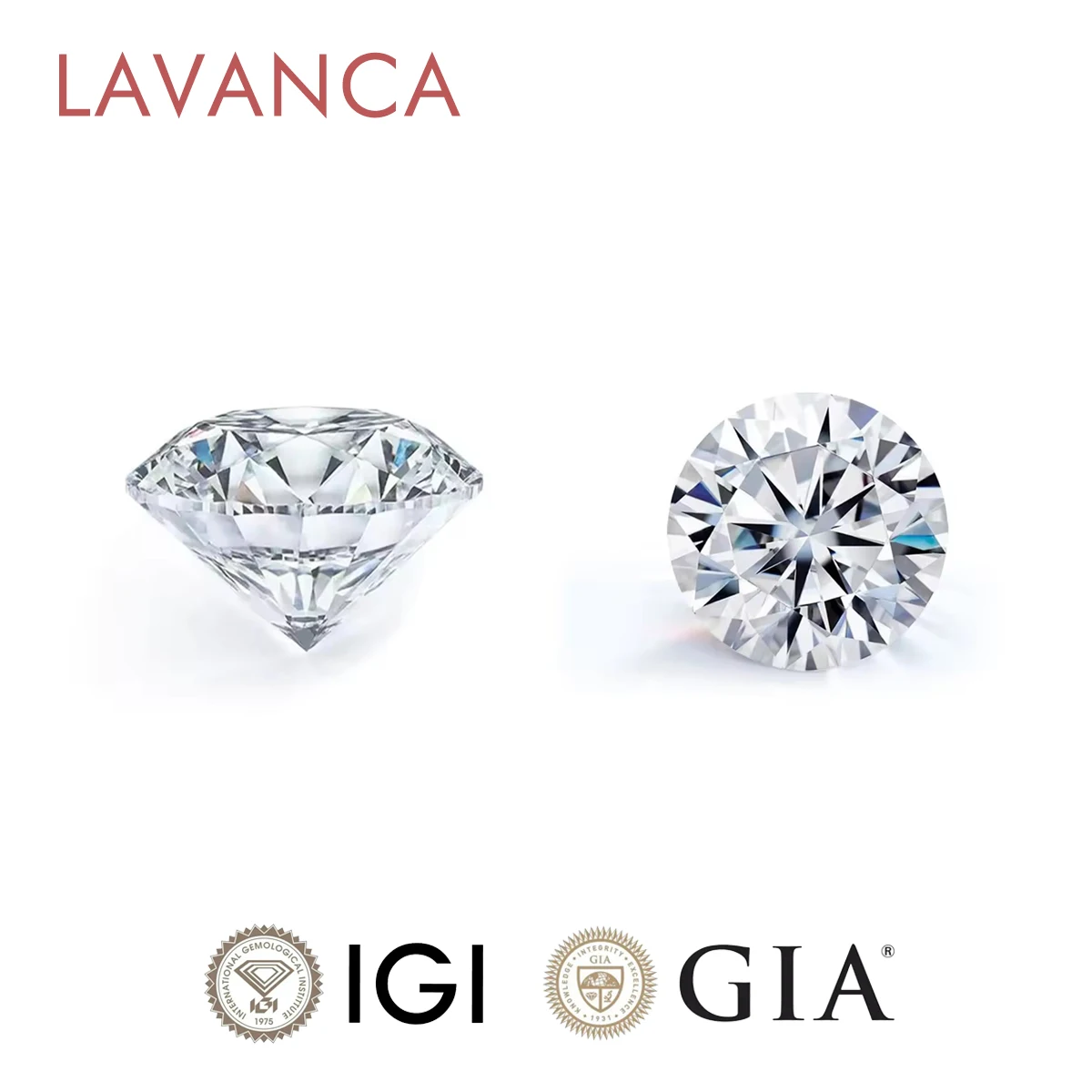 

LAVANCA 0.3CT To 2.5CT Loose Diamonds D E Color Excellent Round Cut Lab Grown Diamond VS-VVS Clarity Lab Diamond IGI Certificate
