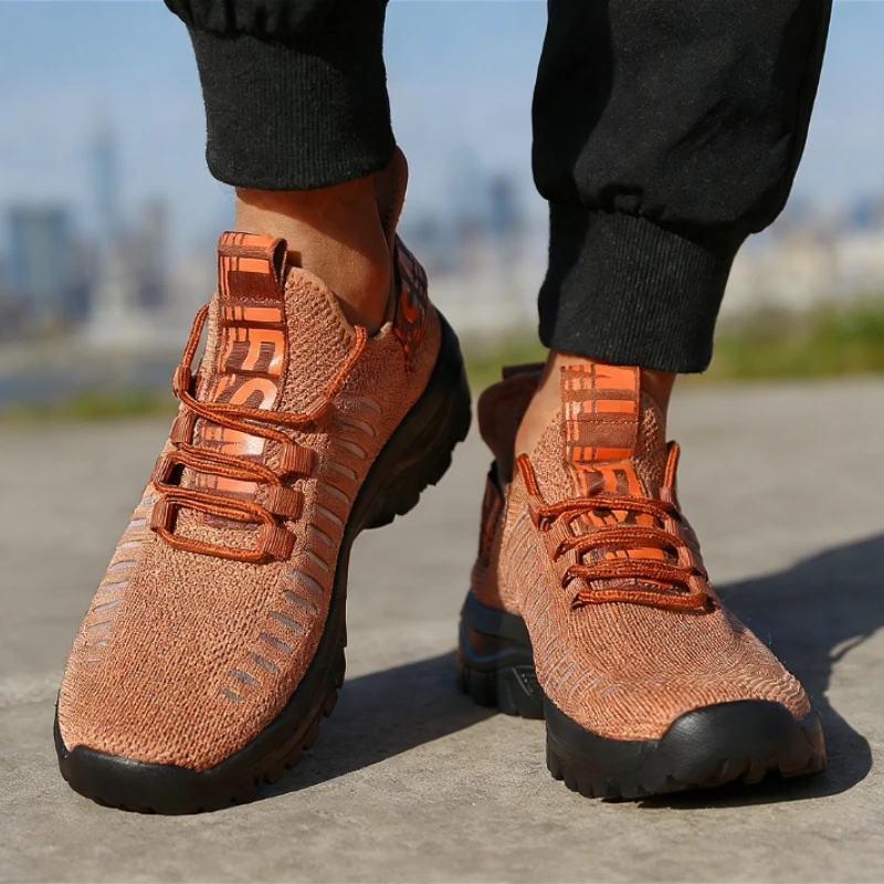 Fashion Men Casual Sneakers Breathable Mesh Lightweight Non-Slip Outdoor Daily Walking Sports Shoes for Men 2025 Trendy Footwear
