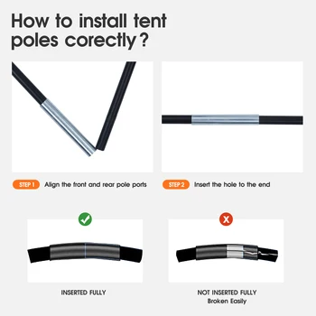 Trunk Bed Tent for Camping - Waterproof PU2000mm, Spacious Double Layer Design, Includes Rainfly and Storage Bag 2