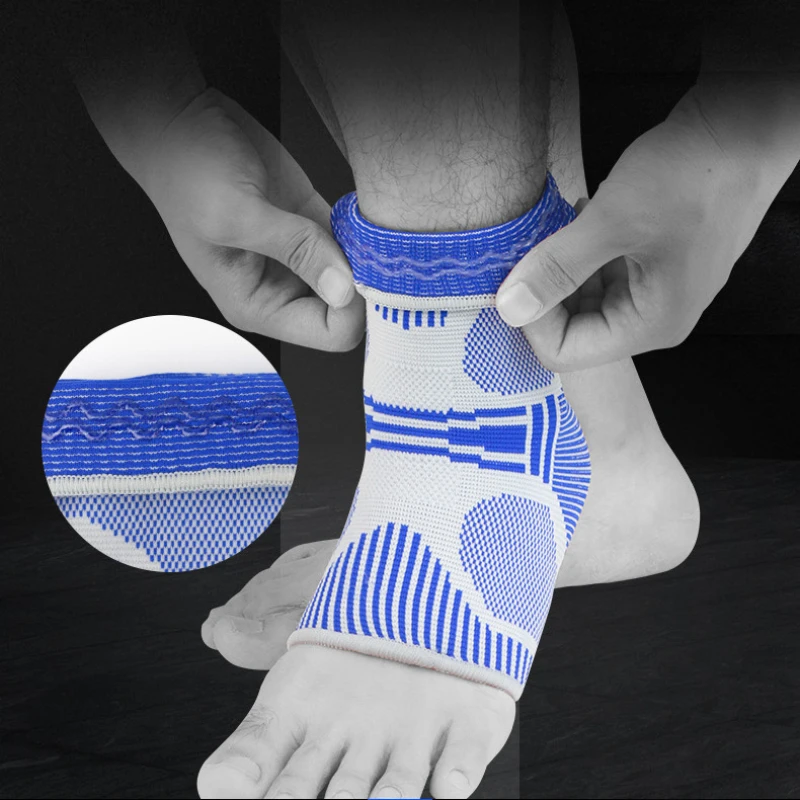 1PC Ankle Brace Compression Support Sleeve Elastic Breathable for Injury Recovery Joint Pain Foot Men Women Sport Fi