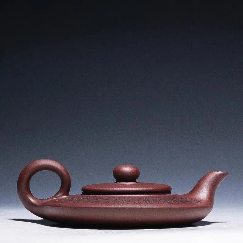 China Yixing Zisha Teapot Purple Clay Pot Home Handmade Kettle Teaware Purple Clay Teapot Tea Utensils Tea Making Tools 140ML