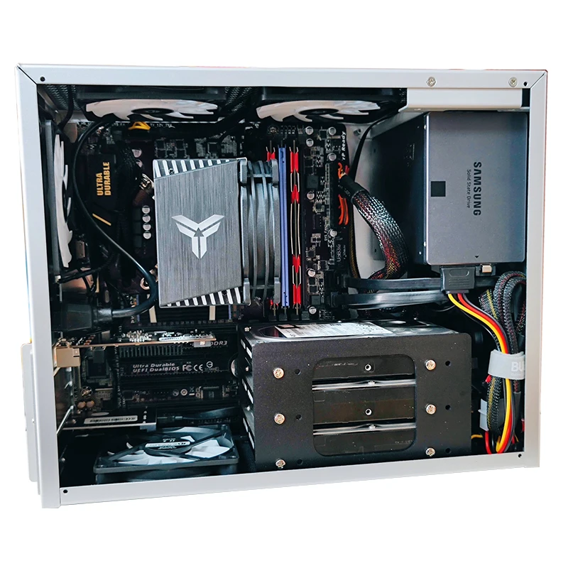 Aluminum 3.5 HDD Hard Disk Bracket DIY Hard Disk Box Expansion Rack Chassis Accessories pc case,computer chassis frame,pc chassis