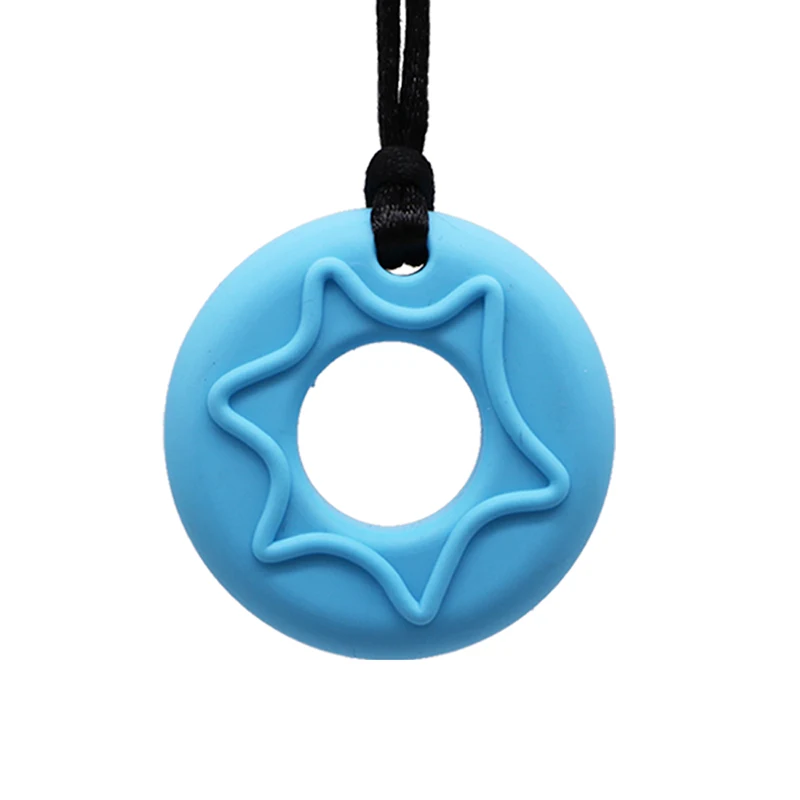 

Food Grade Silicone Baby Teethers BPA Free Round Lucky Star Teething Gift Baby Shower Chew Teething Toys