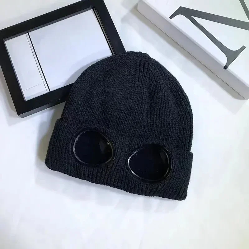 Winter Warme Beanie Hüte Frauen Männer Winter Winddichte Gläser Gestrickte Ski Maske Kappe Outdoor Gehörschutz Sport Kalte Hut & Handschuhe – Detail 8