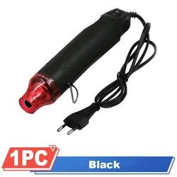 High-Performance Electric Heat Gun for DIY Crafts and Shrink Tubing (Black)