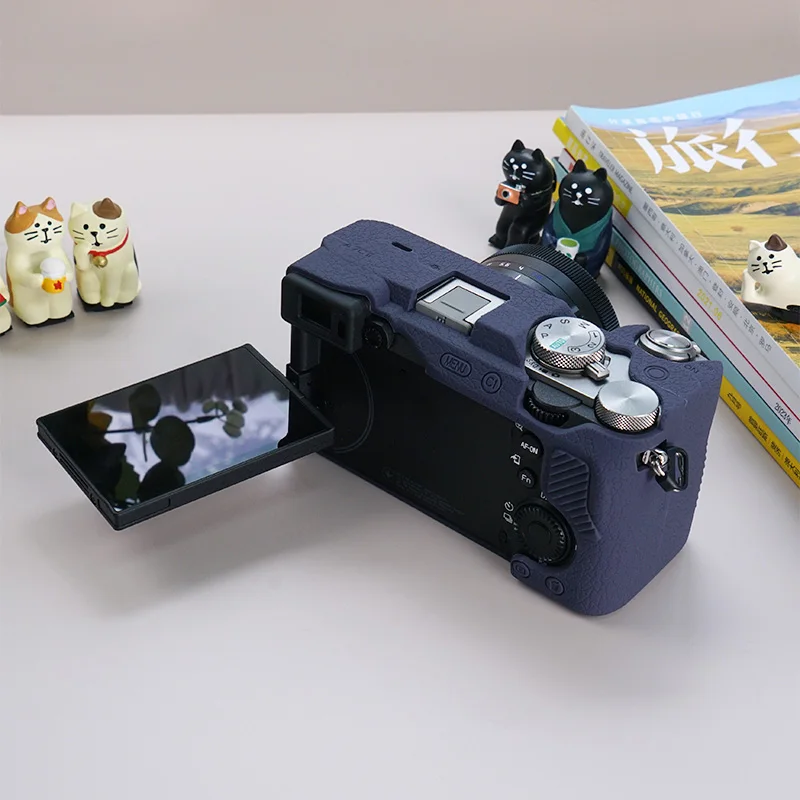  알파 7C 마크 II A7CR 카메라 커버 용 카메라 실리콘 케이스 전신 케이스베이스 보호대  A7CII A7CR 유리 필름 포함