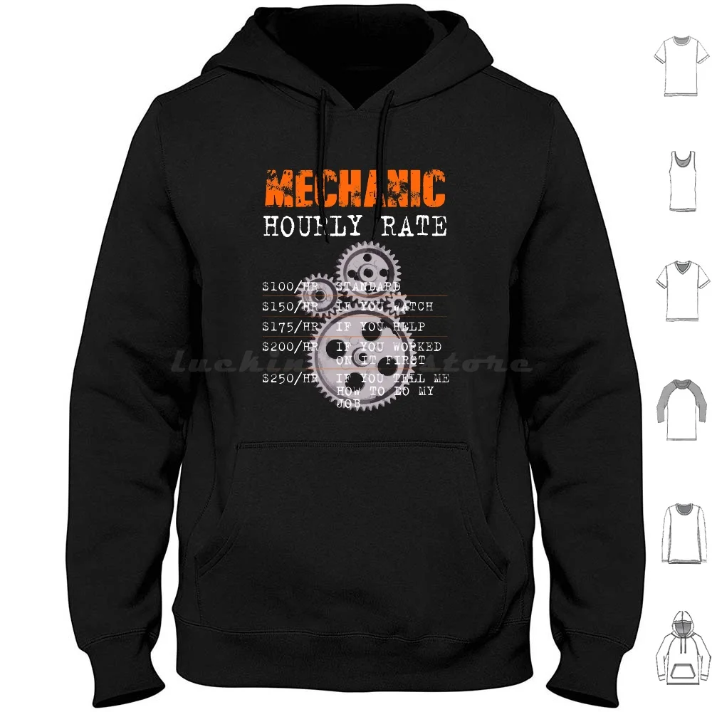 

Mechanic Hourly Hate-8A Hoodie cotton Long Sleeve Mechanic Hourly Rate Mechanic Hourly Rate Professional Yesterday Mechanic