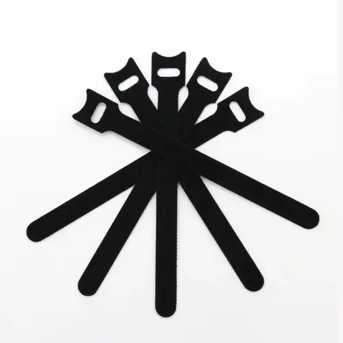Releasable Cable Ties Wire Organizer Black 15 20 25 30cm Nylon Hook Loop Straps Wrap Zip Bundle Bandage Tie Plastics Fastening - Image 3