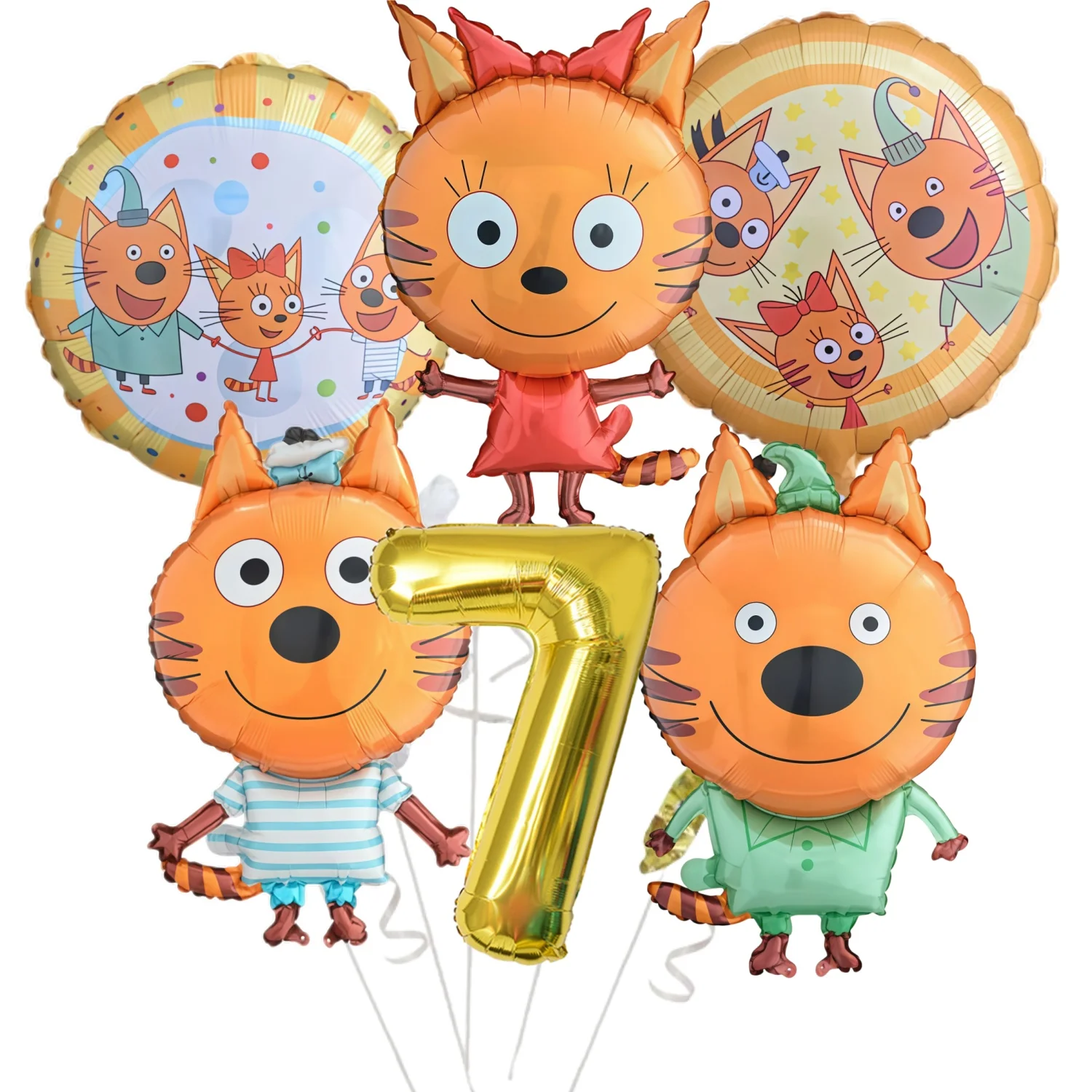 Three Little Kittens Birthday Party Decoration Set – Tableware, Tablecloth, Plates, Cups, Napkins, and Cake Decor