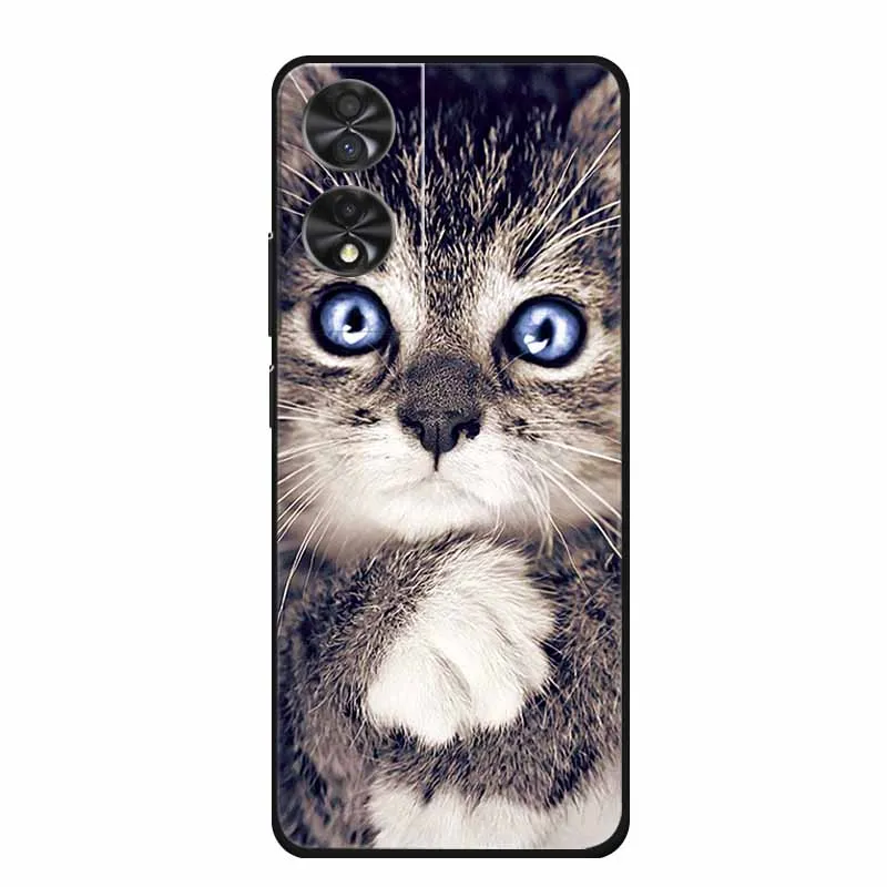 Animal Cartoon TPU Soft Silicone Phone Case Cover with Wolf Design