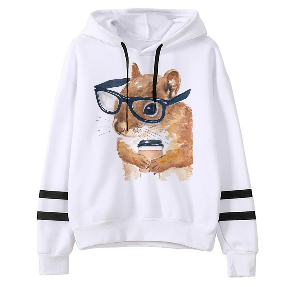 

Squirrel hoodies women anime anime clothing female harajuku sweatshirts