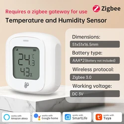 Smart Home WiFi/Zigbee Temperature and Humidity Sensor with App Control - TNCE (Zigbee Version)