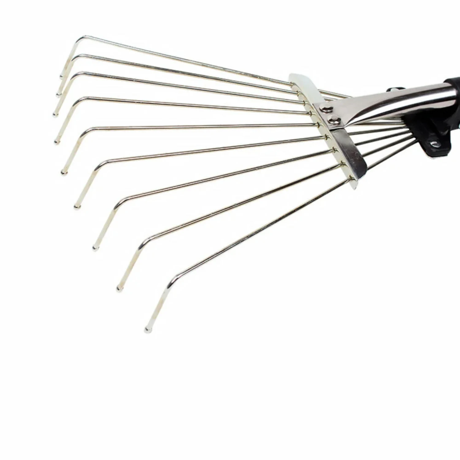 Speedy Retractable Metal Leaf Rake-Clear Leaves and Grass with Ease, Durable & Efficient for Neat Outdoor Space.