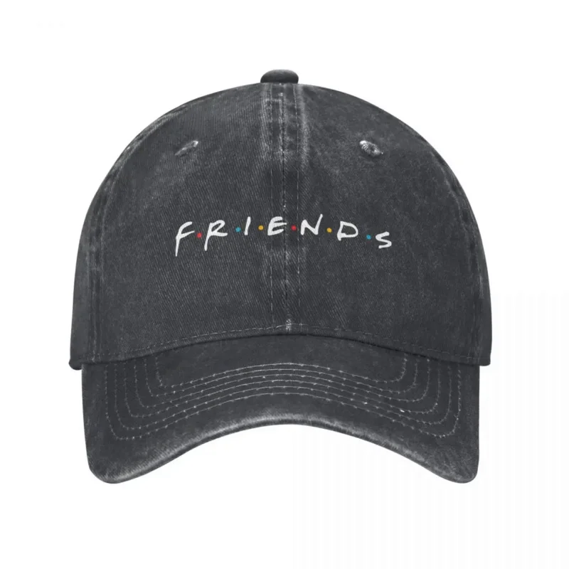 

Vintage Friends TV Show F.R.I.E.N.D.S Baseball Caps for Men Women Distressed Denim Headwear Outdoor Workouts Gift Hats Cap