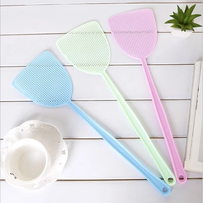 Tapette Mouche Durable Hollow Household LongHandle Plastic Fly Trap Mosquito Swatter Fly Killer Hand Manual Flapper Pest Control