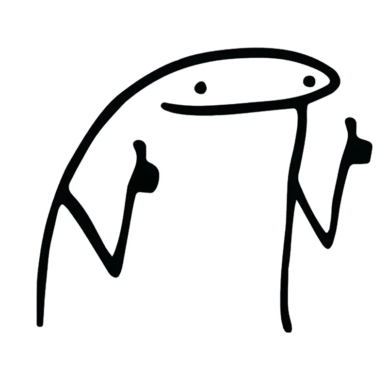 Stick Man Thumbs Up Car Decal Automotive Die Cut Vinyl Sticker Auto Decoration Bumper Window Graphics