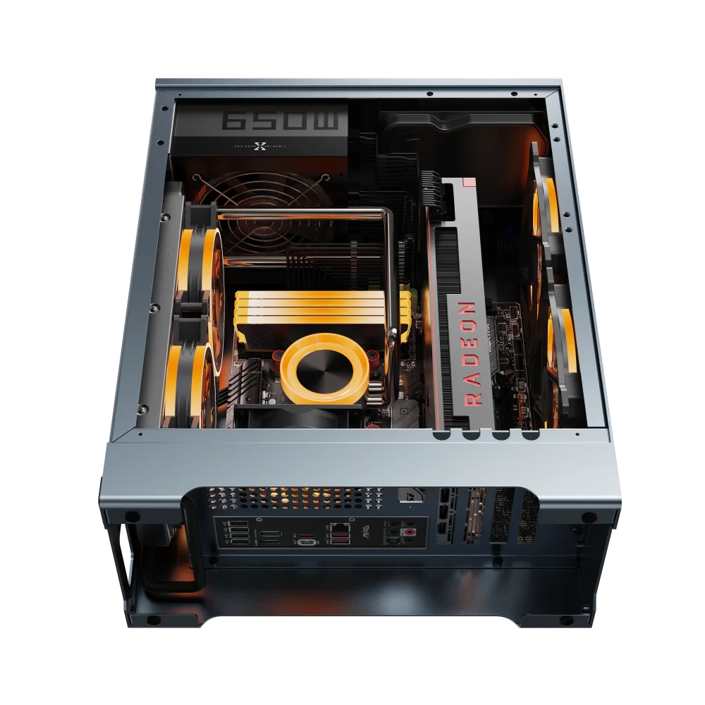 NEW）ZZAW C1 MATX Case for PC Desktop Computer DIY Installation