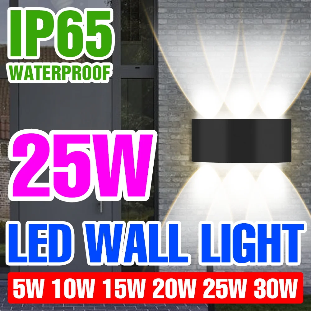 

LED Wall Lamp Outdoor Waterproof Wall Lights Up And Down Luminous Lighting Garden Decoration LED Lamp For Bedroom Living Room