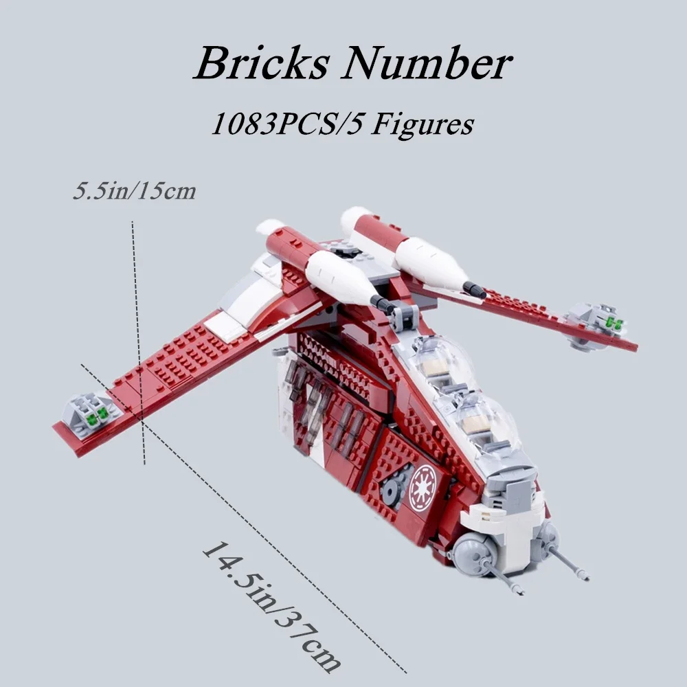 Space-Fighters Navi Spaziali Aifcraft Dropship Galaxy Gunship Space Model Building Blocks Mattoni Giocattolo Regali Kid