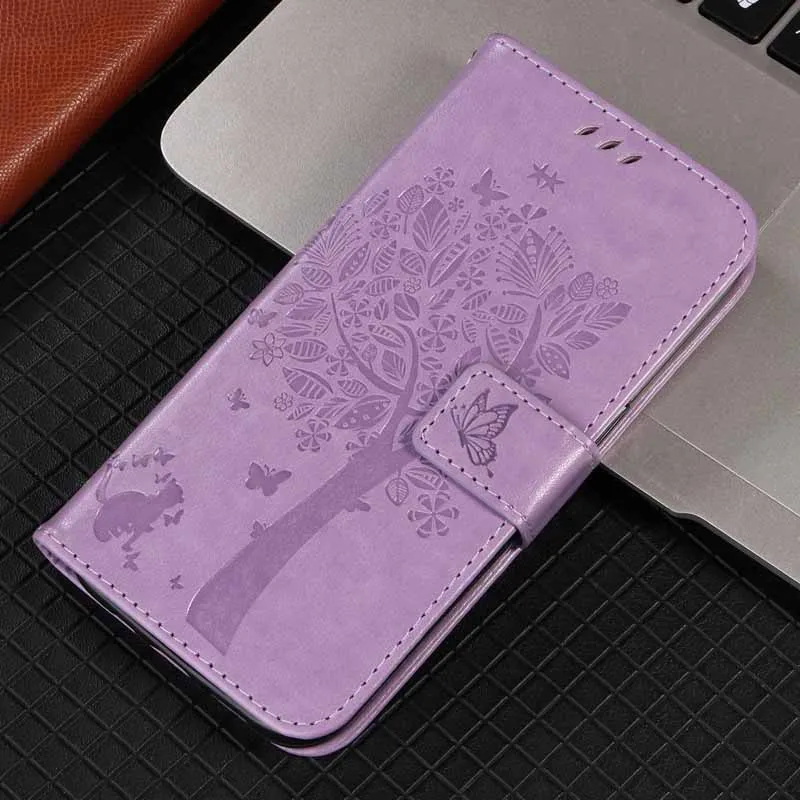 Leather Magnetic Flip Wallet Phone Case with Card Slot and Holder