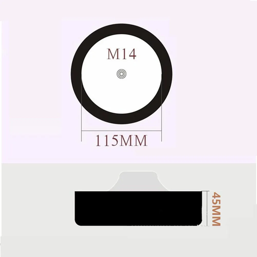 M14 연마 패드 Z 폴리셔 휠 버핑 스폰지 헤드, 자동차 광택제 플레이트 미러 왁싱 각도 연마기 전동 공구 액세서리