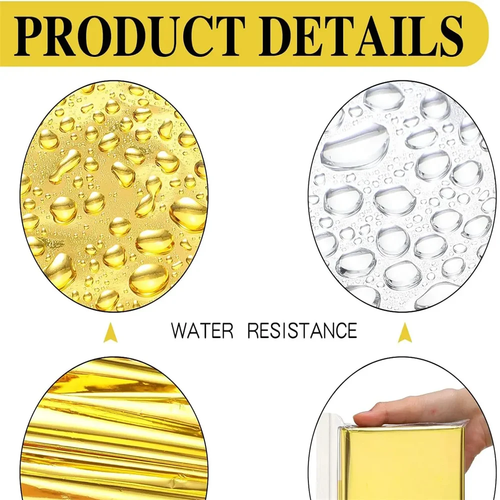 15-Pack Emergency Thermal Blankets 5