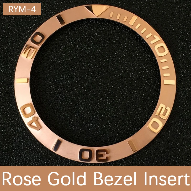 Matte Finish Ceramic Sloped Bezel Insert, YM Style, 38*30.6mm