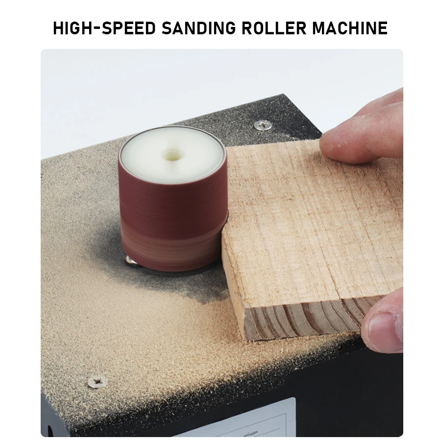 Electric Belt Sander Mini Benchtop Grinding Polishing Machine High Speed Sanding Disc Machine Knife Sharpener Blade Opener