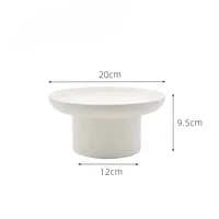 ABS Fruit Plate With Base Solid Pattern Simple Creative Fruit Plate Home Decorative Plate Living Room Coffee Table Candy Plate 2