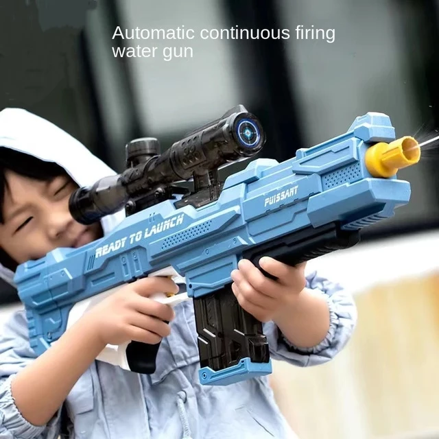 Children Toys Electric Water Gun High-Tech Beach High Pressure Large Capacity Outdoor Shooting Water Gun Pool Toy For Audlt 1