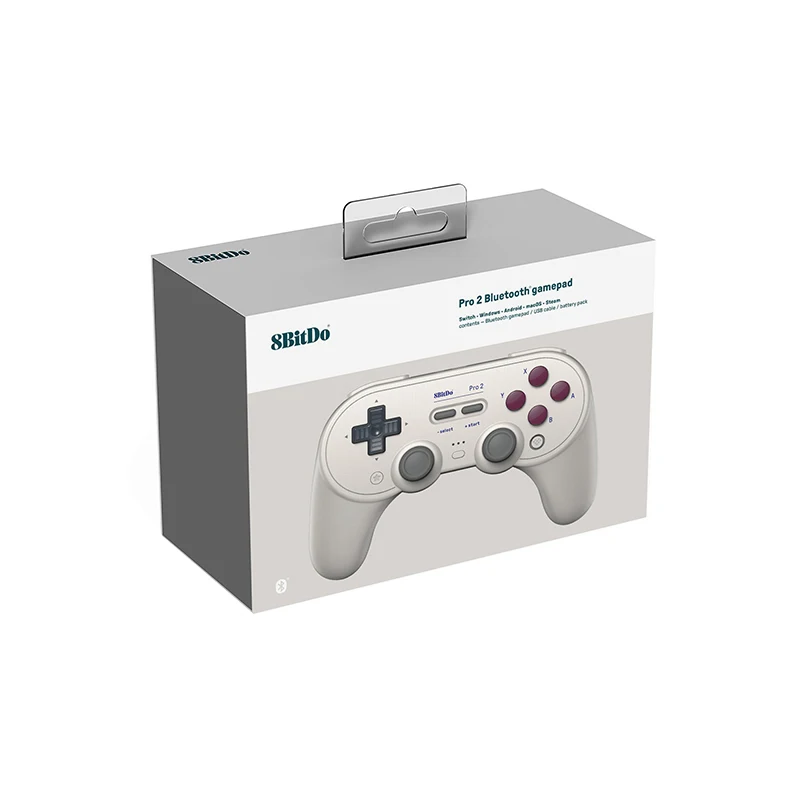 8BitDo Pro 2 Bluetooth Ʈѷ Nintendo Switch PC macOS ȵ̵ Steam Raspberry Pi   ̽ƽ  е